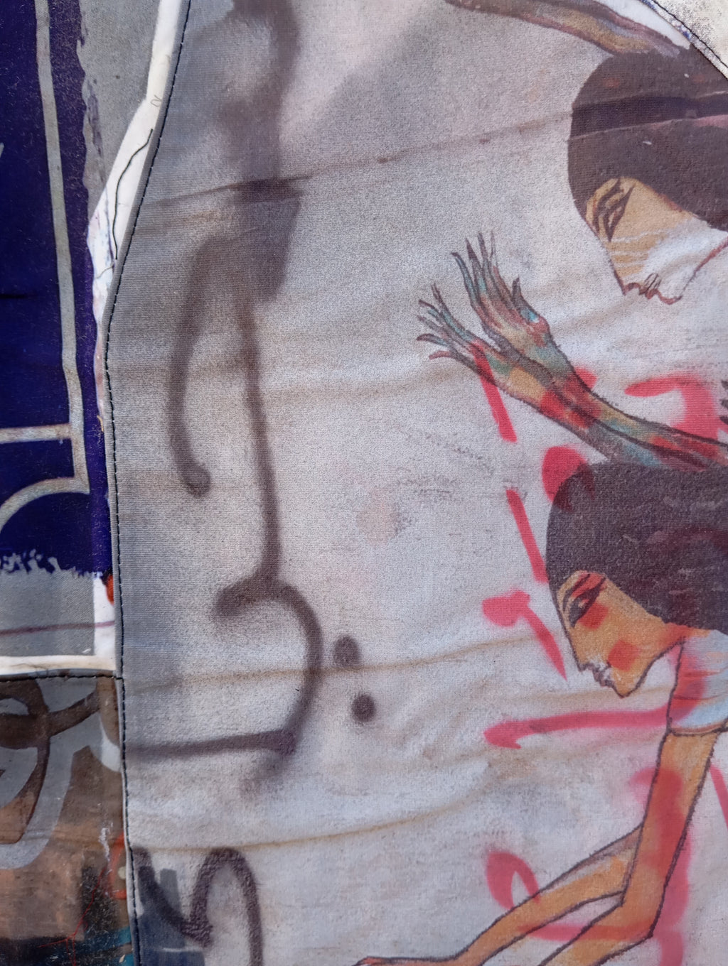 Cairo Streets, Hanging Tapestry by Mohamed Abou El Naga, another view