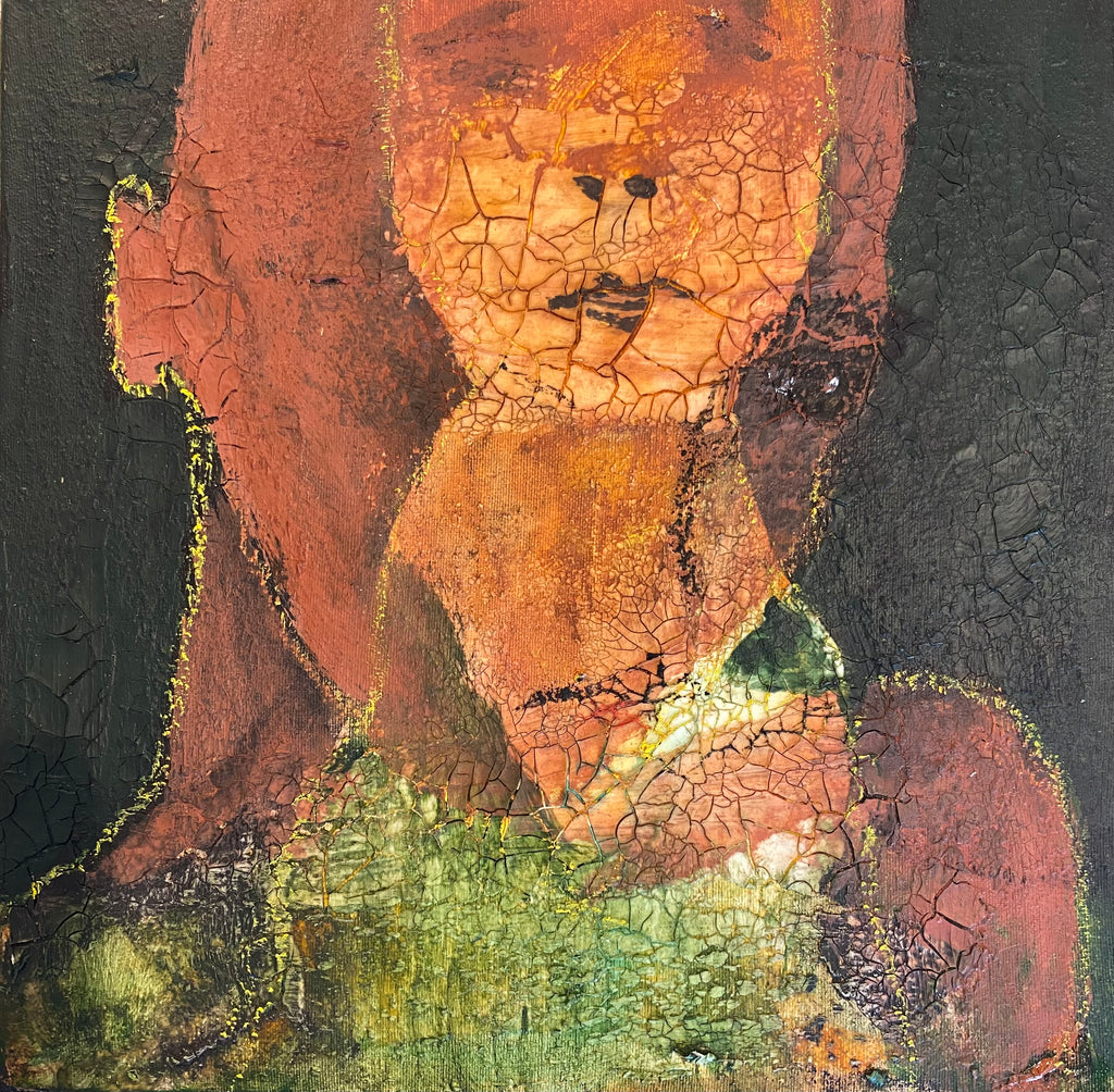 Small Portrait — Mixed media on Canvas, Heba Amin