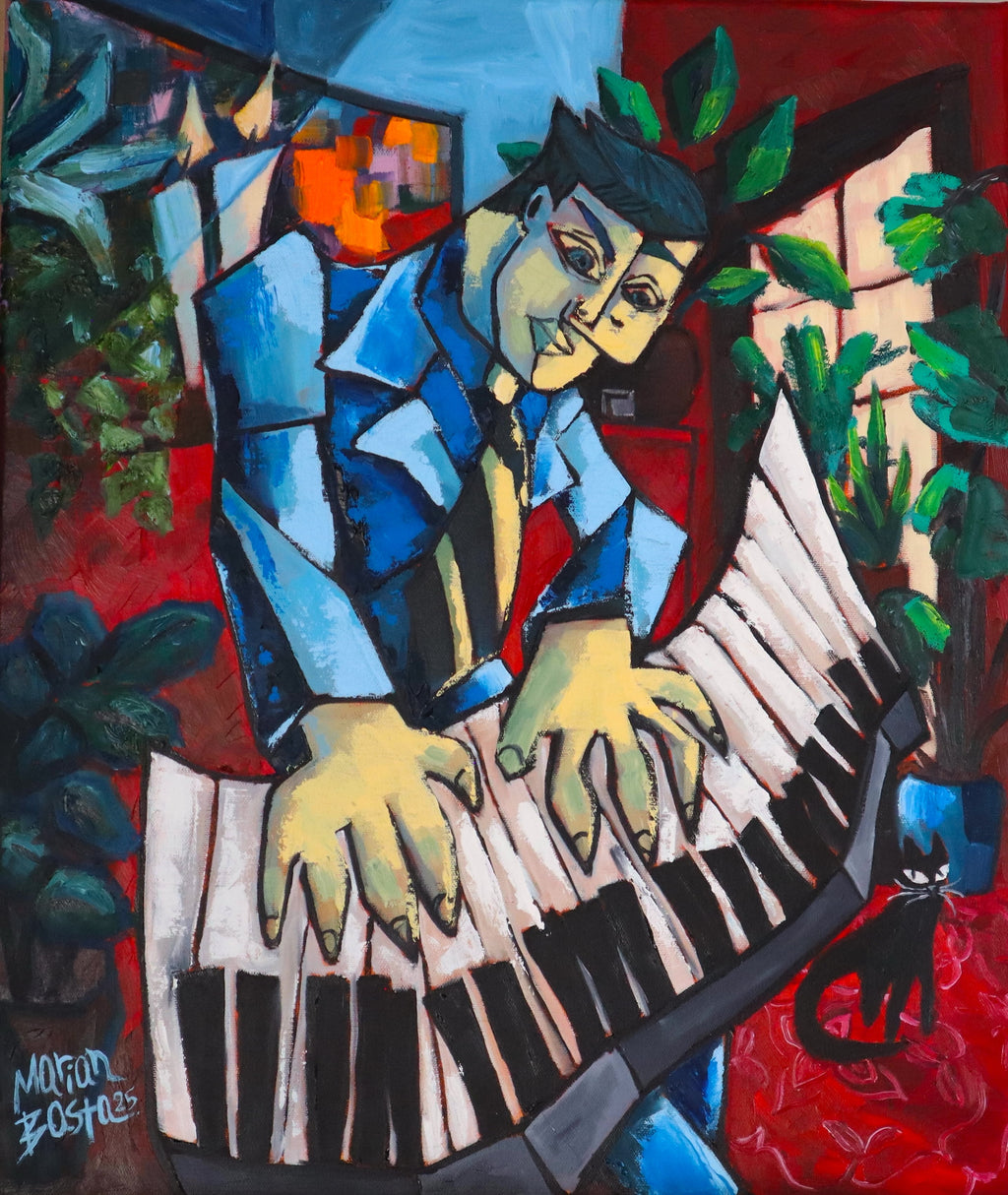 Secret Sonata, original oil painting on canvas by Marian Basta