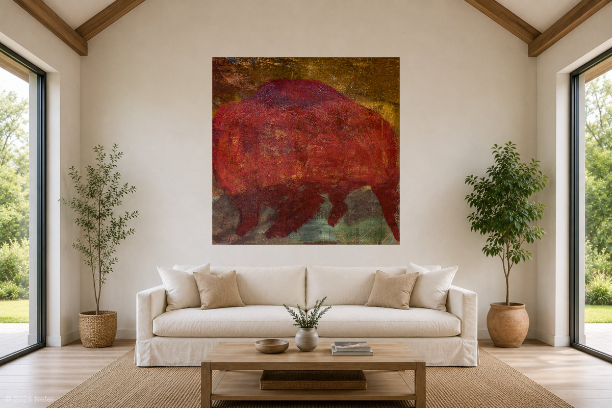 The Red Mammoth by Sahar Dourgham, another view