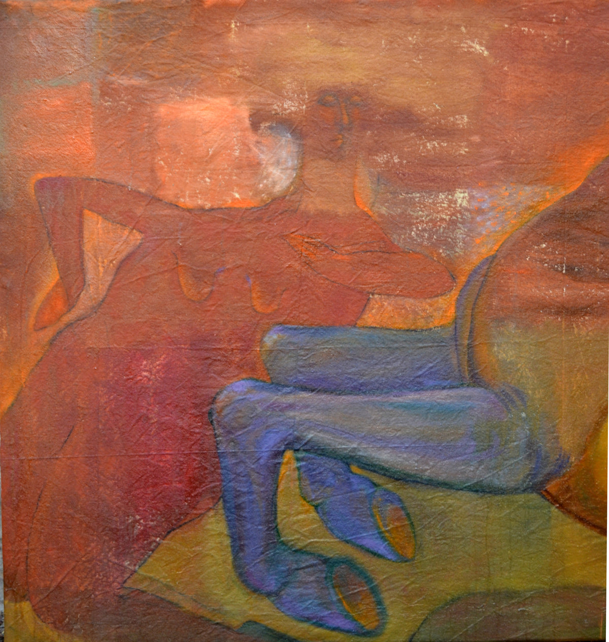 Two Women and Horse by Sahar Dourgham, another view