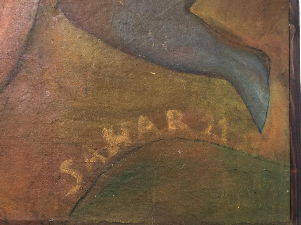 Two Women and Horse by Sahar Dourgham, another view
