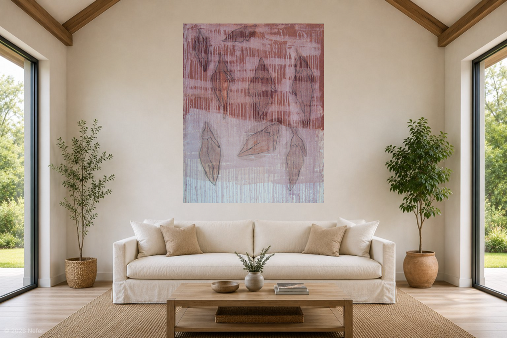 Primitive Creature 2 — Acrylic on Canvas, Sahar Dourgham