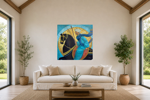 A Man with a Black Horse by Felopateer Halim, another view