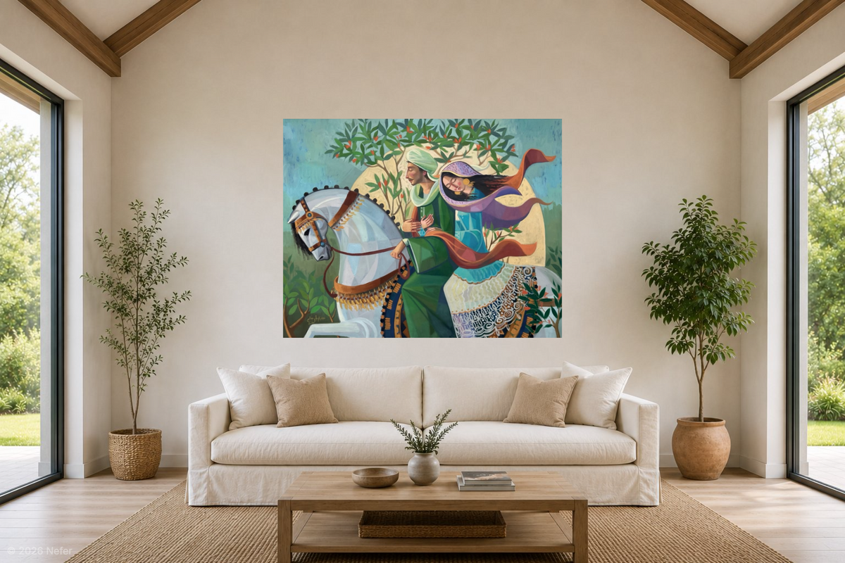 Lovers on a White Horse by Felopateer Halim, another view