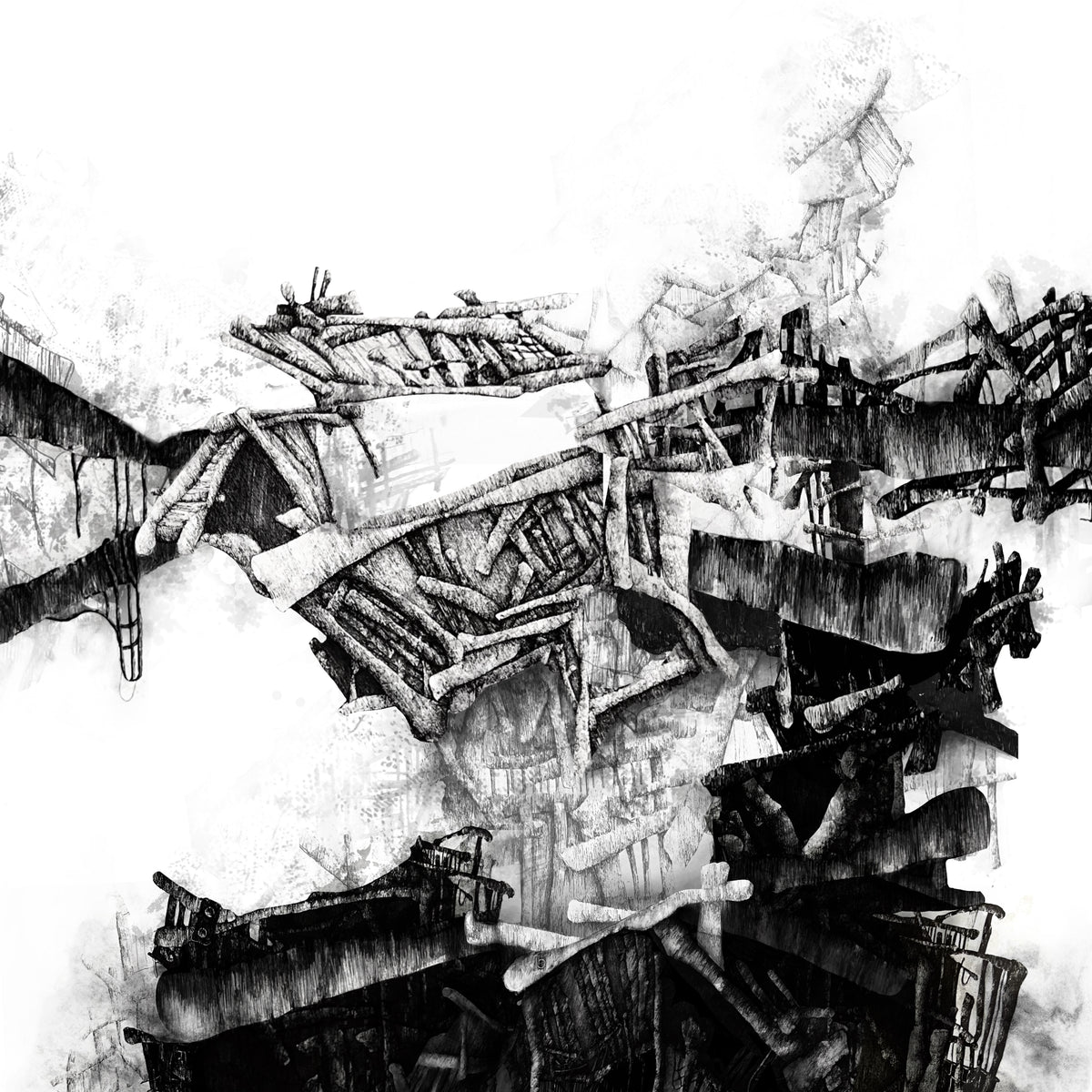 Head, original lithograph on paper by Sara Mouneer