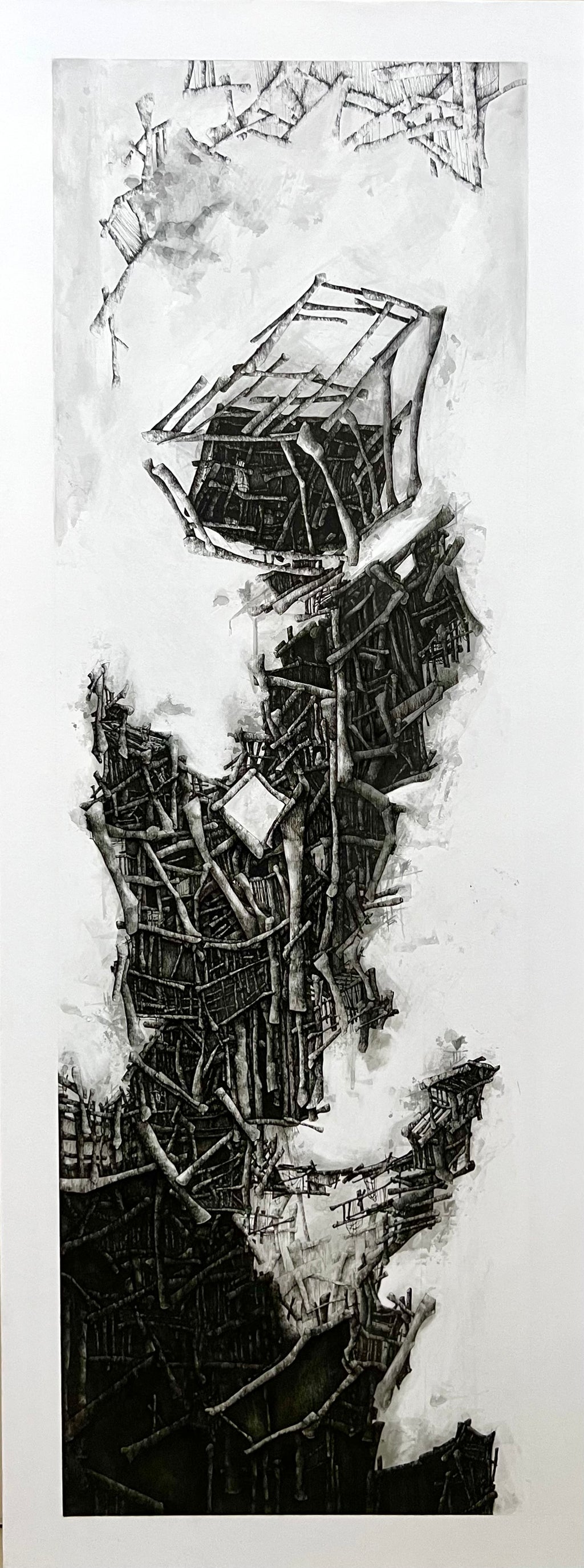 My Figure, original ink drawing on paper by Sara Mouneer