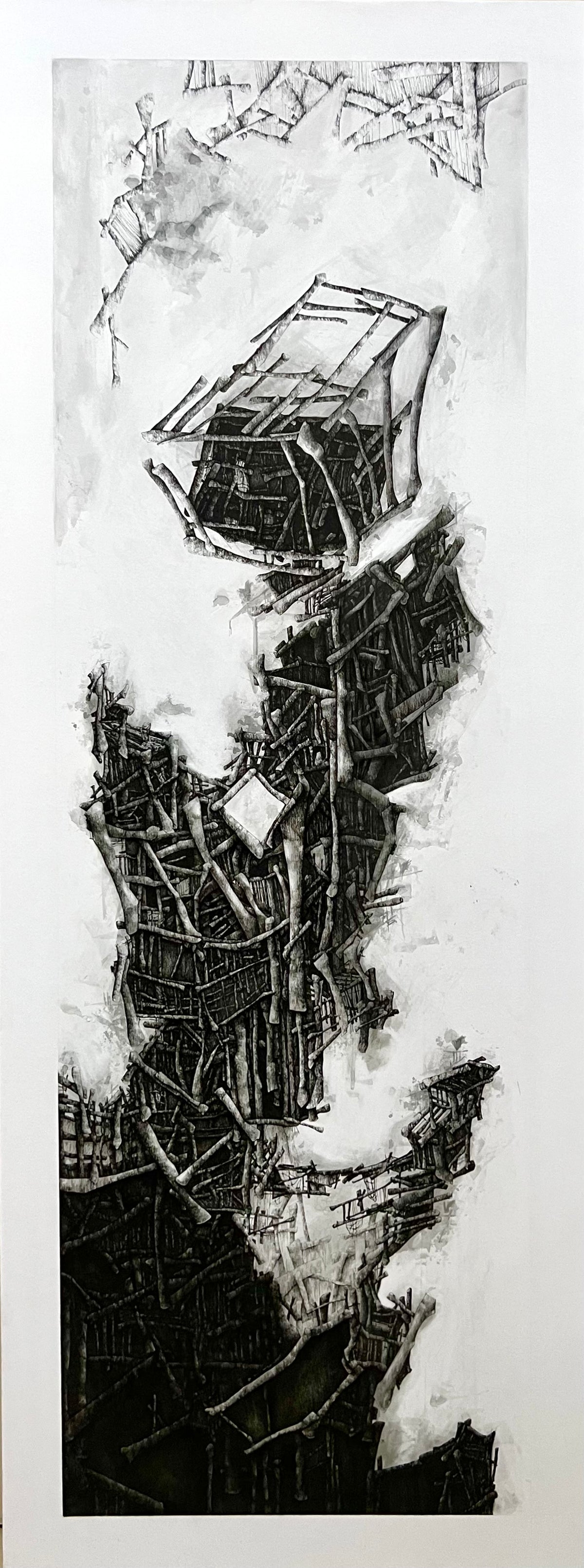 My Figure, original ink drawing on paper by Sara Mouneer