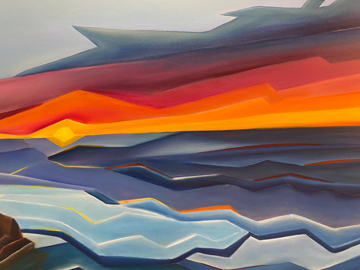 Broken Tides — Oil on Canvas, Nadia Sewelam