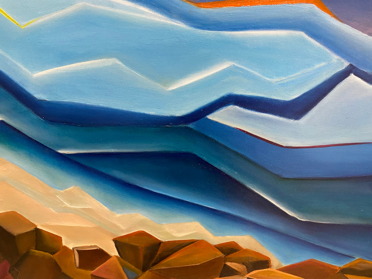 Broken Tides — Oil on Canvas, Nadia Sewelam