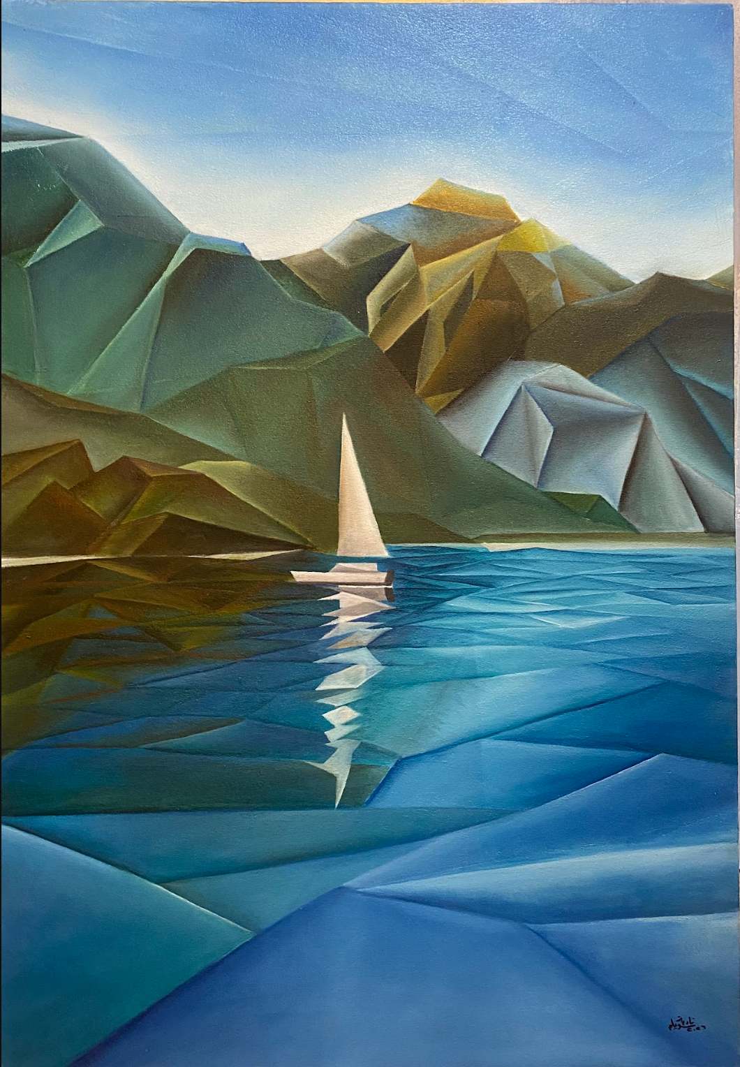 Scattered Waters — Oil on Canvas, Nadia Sewelam